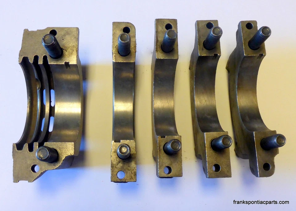 Pontiac 389 V8 1959-64 juego de tapas de cojinetes principales con pernos Bonneville Catalina GP 60 Foto 4 de 4