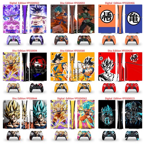 For PS5 Slim Dragon Ball Theme Console Controller Vinyl Skin Sticker UK - Picture 5 of 31