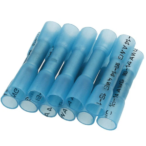 100x Stoßverbinder blau 1.5-2.5mm² Schrumpfverbinder Kabelverbinder wasserdicht - Bild 6 von 6