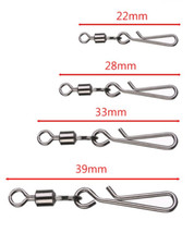 Hanging Snap Quick Change Swivels, Sea Carp Pike Fishing Tackle Rigs 22/28/33mm