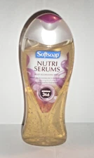 (1) SOFTSOAP NUTRI SERUMS Softening Serum Pearls Body Wash 15 Oz Omegas 3&6
