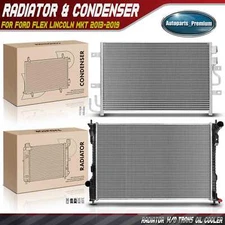 Radiator & AC Condenser Cooling Kit for Ford Flex 2013-2014 Lincoln MKT 13-19