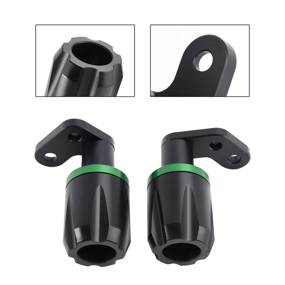 Cnc Anti-Crash Frame Sliders Protector Green For Kawasaki Zx-6R Zx 6R 24-25 GRN — 第 4/4 张图片