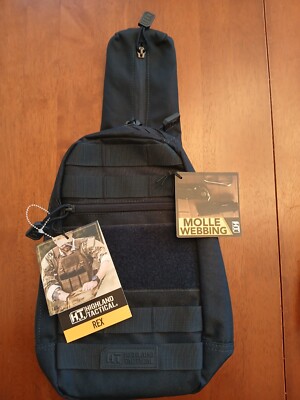 Highland Tactical REX EDC Molle Crossbody Sling Bag Dark Navy NWT