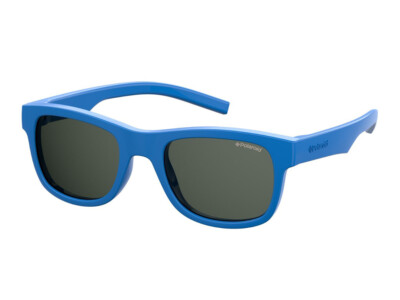 Occhiali Da Sole Polaroid Per Bambini E Ragazzi - Modello PLD 8019/S/SM - Blu Con Custodia - Foto 7