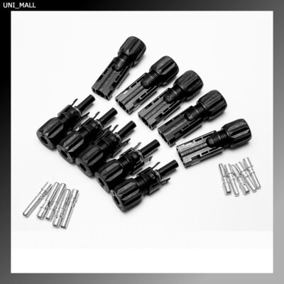 5 Pairs Amphenol H4 10AWG(6mm2) IP68 MC4 Solar Panel Connector Kit