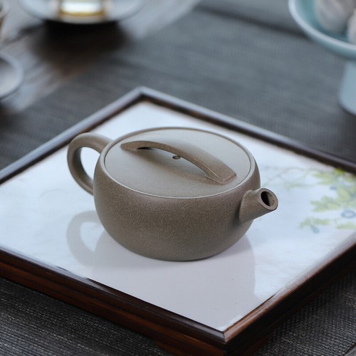 Big Mouth Tea Pot For Pu'er Tea Full Handmade Hanwa Pot Marked Zisha Qingduan - Picture 9 of 12