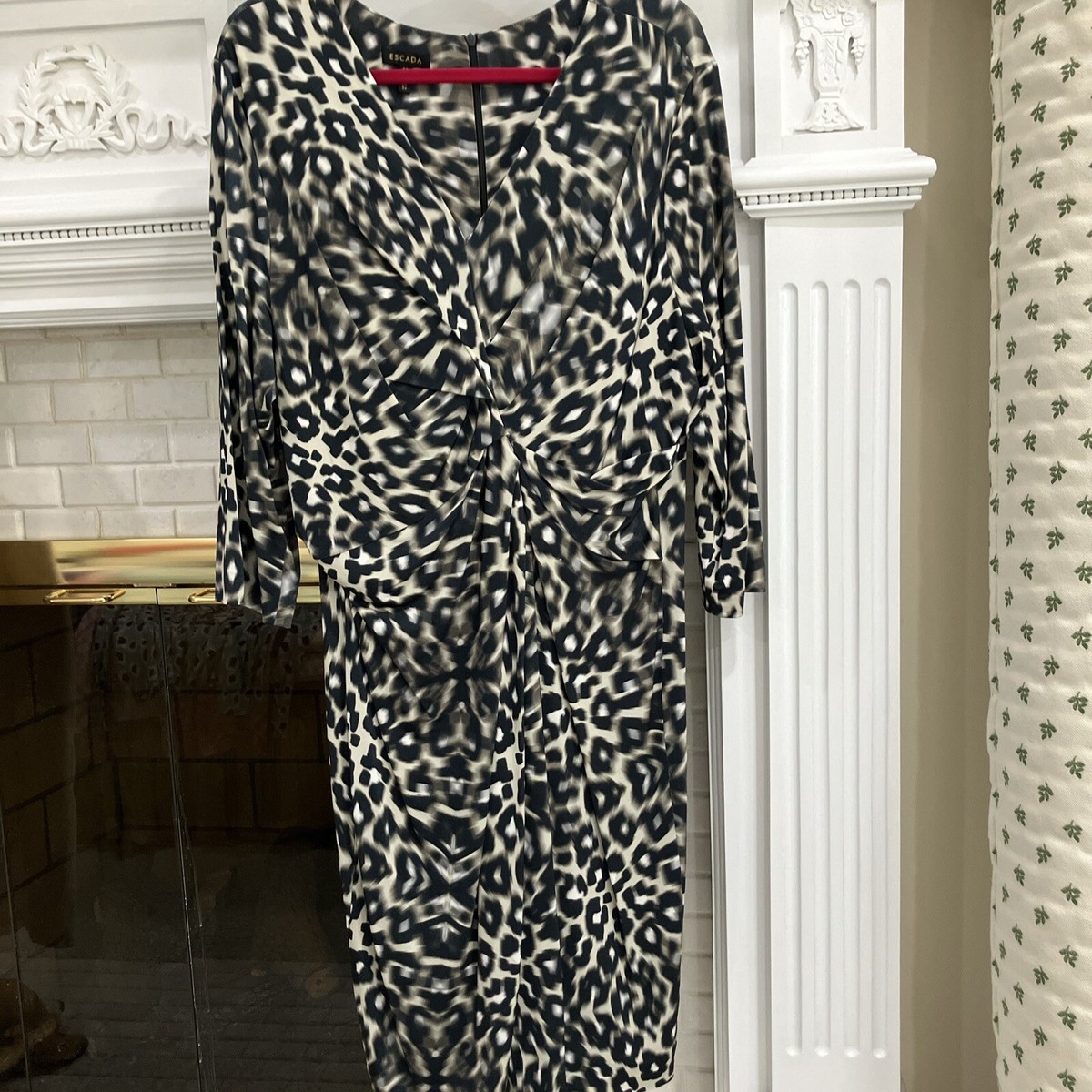 green emerald velvet dress Give Your All Green Leopard Dress – Shop the Mint main image 1