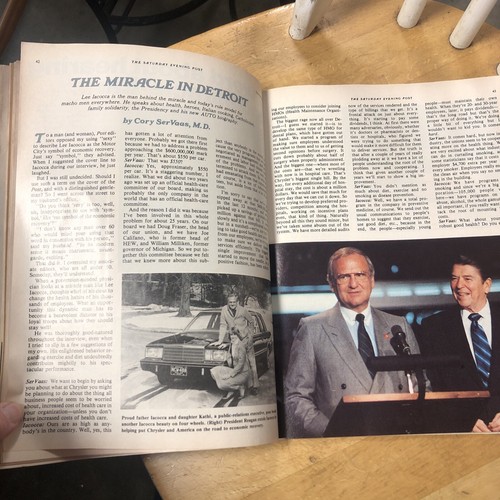 Lee Iacocca SIGNIERT 1984 Mag Cover Geschäftsmann Chrysler Ford Mustang Rettung - Bild 4 von 6