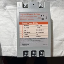 3 Phase Converter, Digital Phase Shift 7.5KW 10HP 30Amps 220-240V, Single to ...