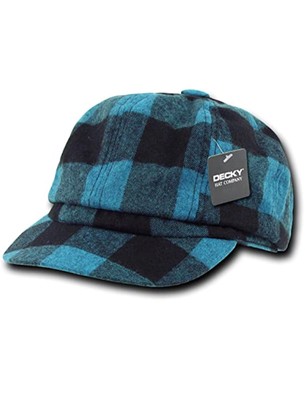 DECKY Newsboy Ivys Plaid Pre Curved Hats Drivers Cabbie Golf Gatsby S/M