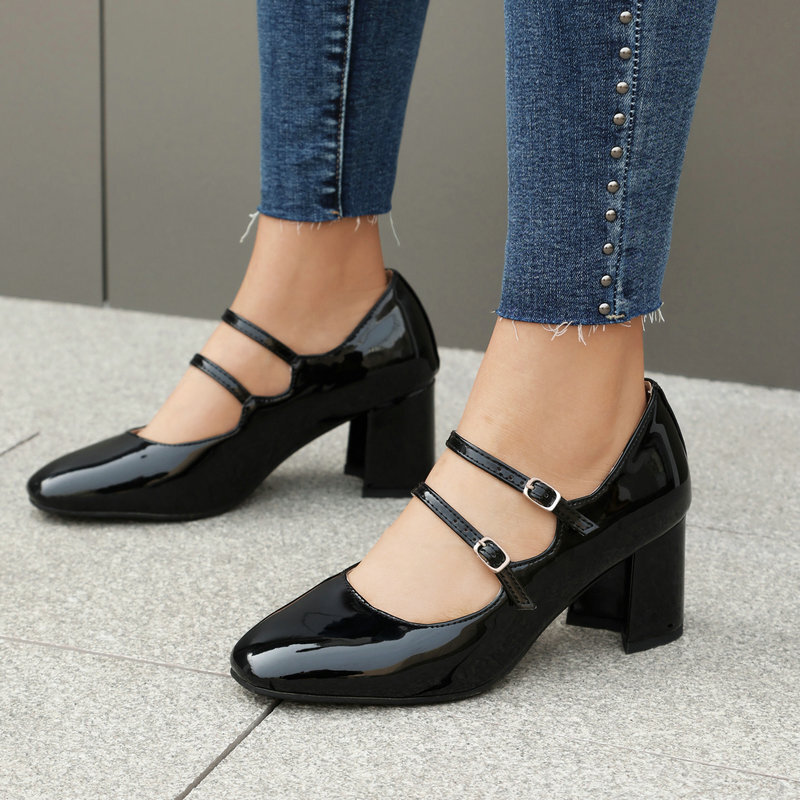 MARY QUANTGジャン Amazon.com | T.U.K. Women's Brogue Mary Jane Flat Shoes