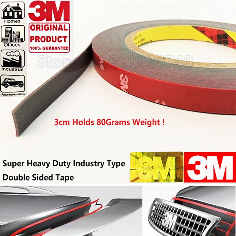 3M VHB Double Sided Very Strong Tape Self Adhesive 3 Meter Auto