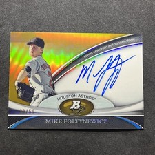 2011 Bowman Platinum Prospect Gold Refractor /50 Mike Foltynewicz #BPA-MF Auto
