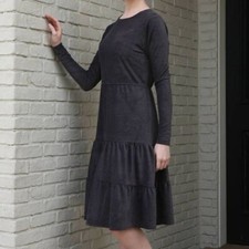 WUKOGIRLS Black Tiered Dress Size Medium Layered Brand New Capsule