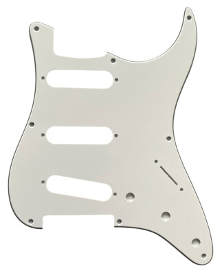 3 Ply White Pickguard Guitar Parts For Fender US 57' 8 Sctew Stratocaster Strat