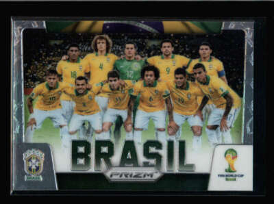 パニーニ プリズム 2014 ブラジルワールドカップ ベースカード セット BRAZIL (BRASIL) 2014 PANINI PRIZM WORLD CUP SOCCER #6 TEAM PHOTO