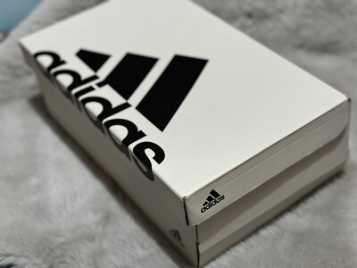 Empty Adidas Shoe Box Stripes Beautiful Design With Tissue - Main Image