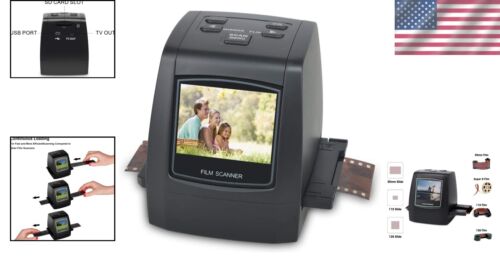 Fast 35mm & Super 8 Film Scanner with 2.4 LCD - Memory & USB Compatible - Picture 2 of 8