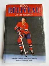 Jean Beliveau Signed Book My life in Hockey H/C Canadiens HOF JSA LOA XX89474