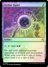 MTG FOIL Orzhov Signet  - Ravnica Remastered #263