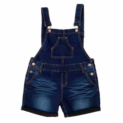 Denim Bib Overalls Denim Shortalls Girl’s XL Kids Blue Jean Shorts Summer  Bibs