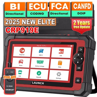 2025 LAUNCH CRP919E PRO Elite Bidirectional Car Diagnostic Scanner Coding US