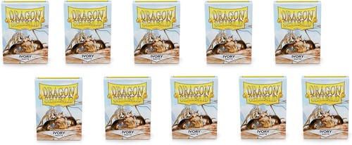 Dragon Shield Matte Ivory Sleeves Display Case - Standard Size - 10 Packs - New - 第 1/2 張圖片