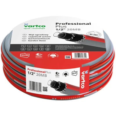 Tuyau d'arrosage de jardin 6 couches Anti Twist 1/2" - Photo 1/3