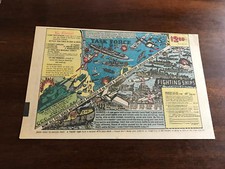 1982 VINTAGE 6.5x10 PRINT AD FOR HELEN OF TOY CO. TASK FORCE FIGHTING SHIPS GAME
