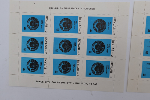 SKYLAB 1 2 3 SPACE CITY COVER SOCIETY SCCS SHEET set 4 HOUSTON TX Local post - Picture 5 of 6