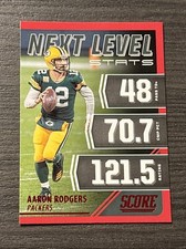 2021 Score Next Level Stats Red Aaron Rodgers Green Bay Packers #NL4