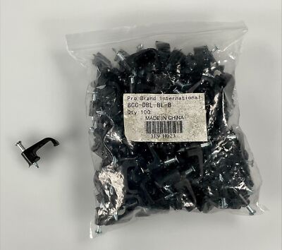 Pro Brand International 14mm Nail Cable Clips - 22 Packs of 100 (2200 Pcs Total)