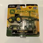 Ertl 3 Piece Set John Deere 1/64 tractor. Jay Wagon (2005)