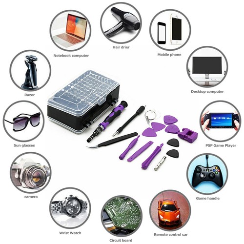115 in 1 magnetischer Präzisions-Schraubendreher-Set PC Telefon Elektronik Reparatur Werkzeug Kit - Bild 8 von 10
