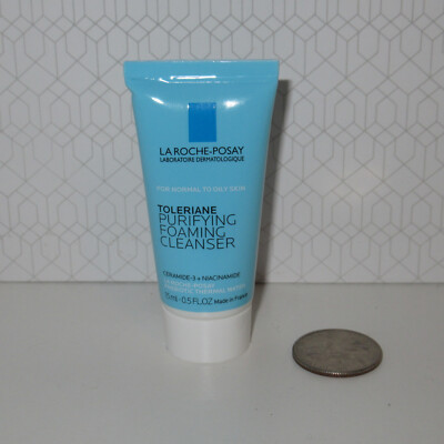 NEW La Roche Posay Toleriane Purifying Foaming Face Cleanser 15 mL 0.5oz  Travel