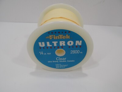 Fintek Ultron Fishing line 14 LB 2800 yards HUGE ROLL! NOS Made in U.S.A.