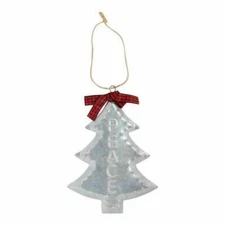 Holiday Style Ornaments-Choose 1 -Snowflake-LET IT SNOW, Star-JOY OR Tree-PEACE