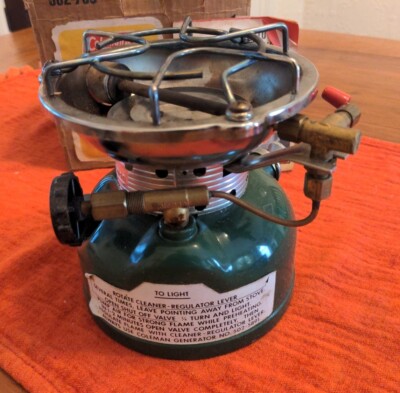 VinTagE 1979 COLEMAN SPORTSTER CAMP STOVE Model 502-700 w Box and