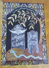 Carriage House Samplings BURIAL HILL Punchneedle Embroidery Pattern & Fabric