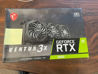 MSI GeForce RTX 3080 Ventus 3X 10G OC 10GB GDDR6X Graphics Card...