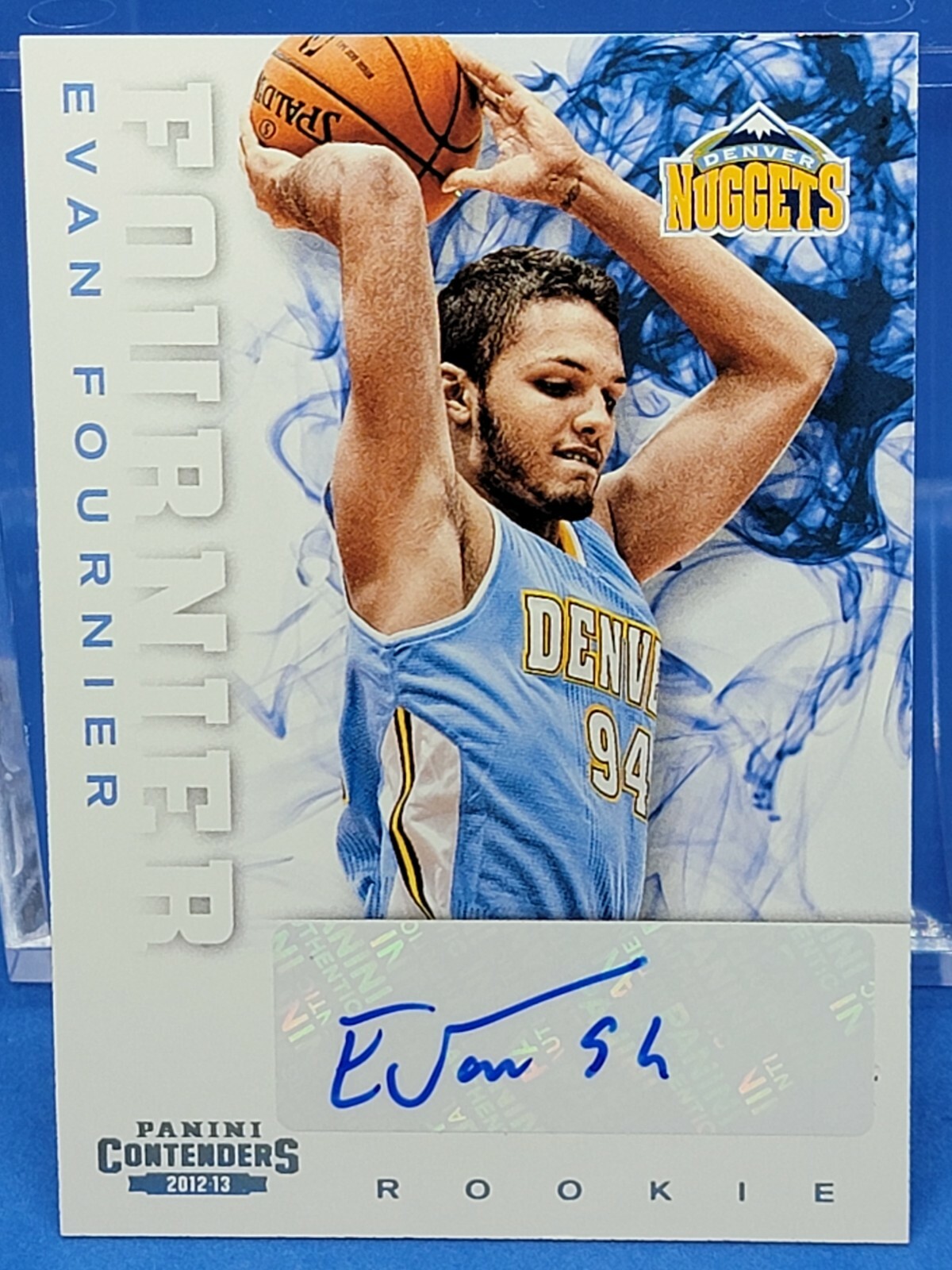 2012-13 Panini Contenders Evan Fournier #219 Rookie Auto RC AUTOGRAPH