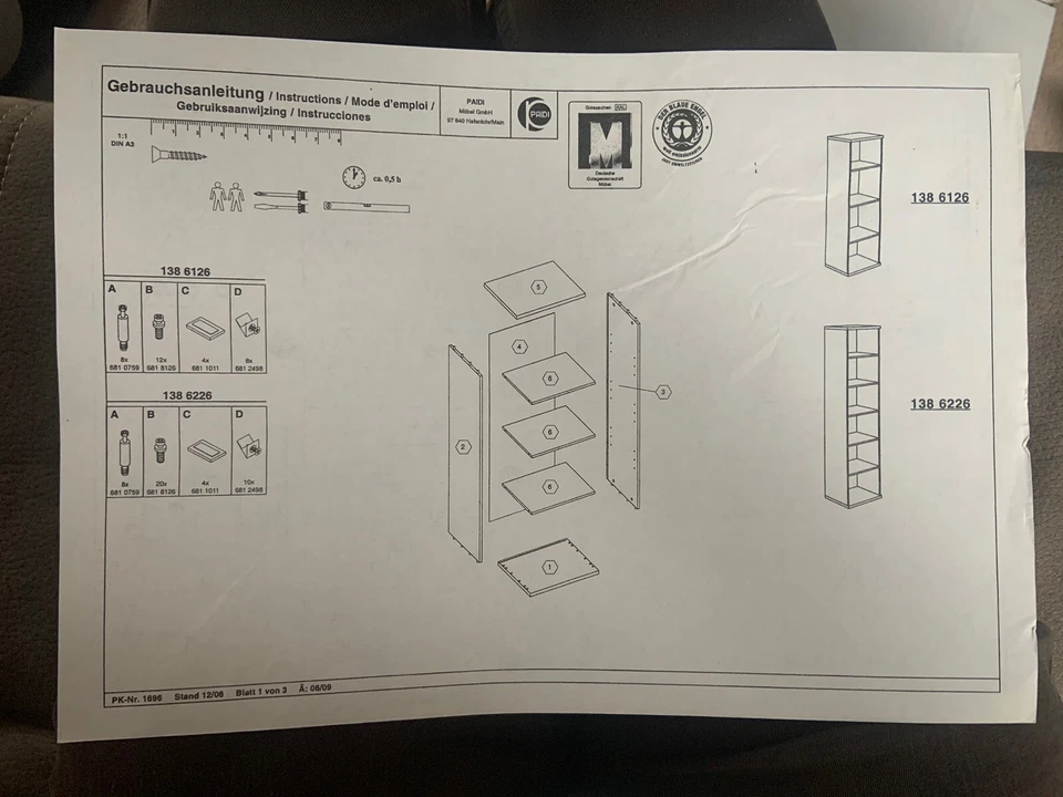 Standregal PAIDI Bruno - Bild 3 von 4