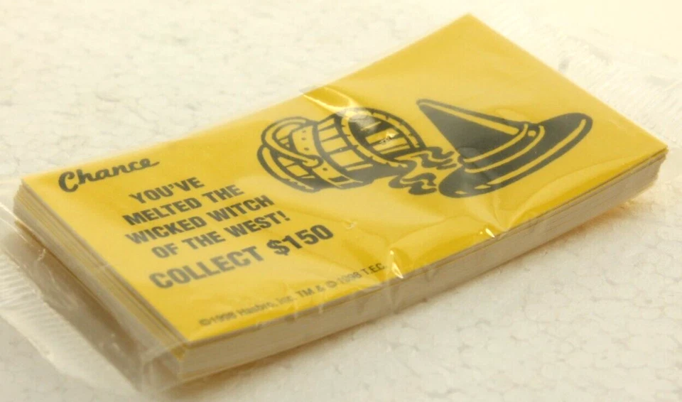 Wizard of Oz Monopoly Game Replacement Chance Cards 1998 Sealed - Image 4 of 4