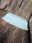 Vintage Pyrex Milk Glass Covered Butter Dish - 2 Pieces #10