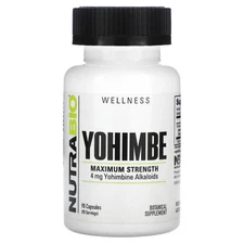Yohimbe, 90 Capsules (100 mg per Capsule)