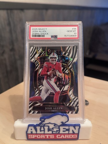 2025 Panini Select - Concourse Josh Allen #86 Zebra Prizm PSA 10🦓🔥🔥