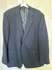 Stafford Essentials Men's Blazer Jacket - Navy - 46 Long