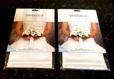David Tutera Applique Rhinestone Bouquet Wrap 2 Piece Wedding Bridal, NEW