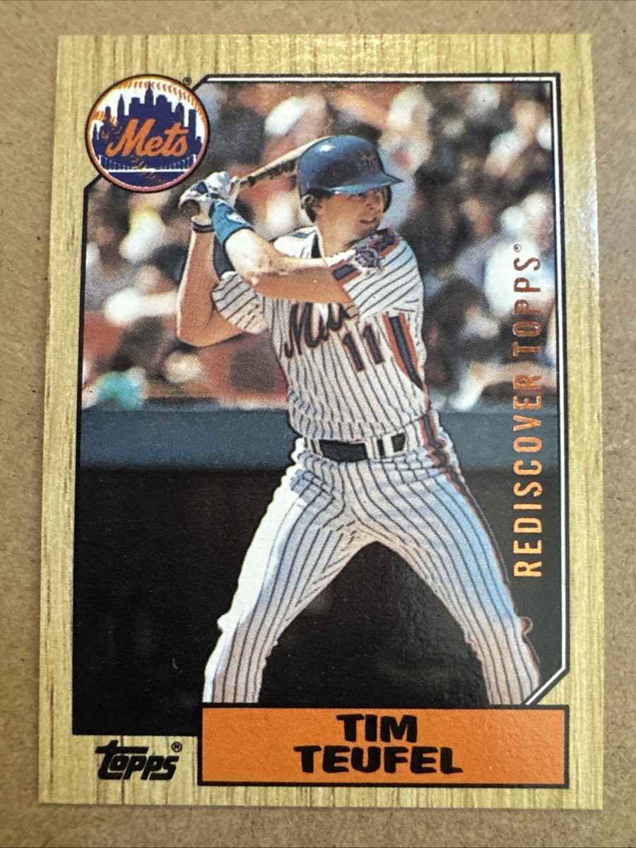2017 TOPPS REDISCOVER BUY BACK イチローカード 2017 TOPPS REDISCOVER TOPPS BUYBACK 1987 Topps TIM TEUFEL #158
